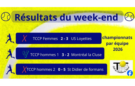 1ère journée interclubs séniors